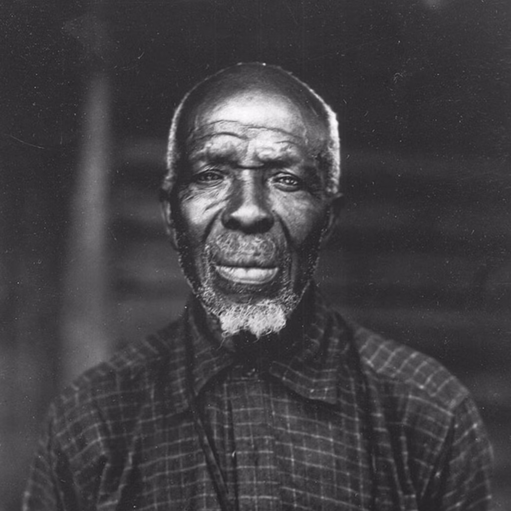 Older Man Looking at the camera, Black and White photo